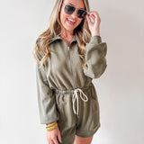 Causal Everyday Collared Romper