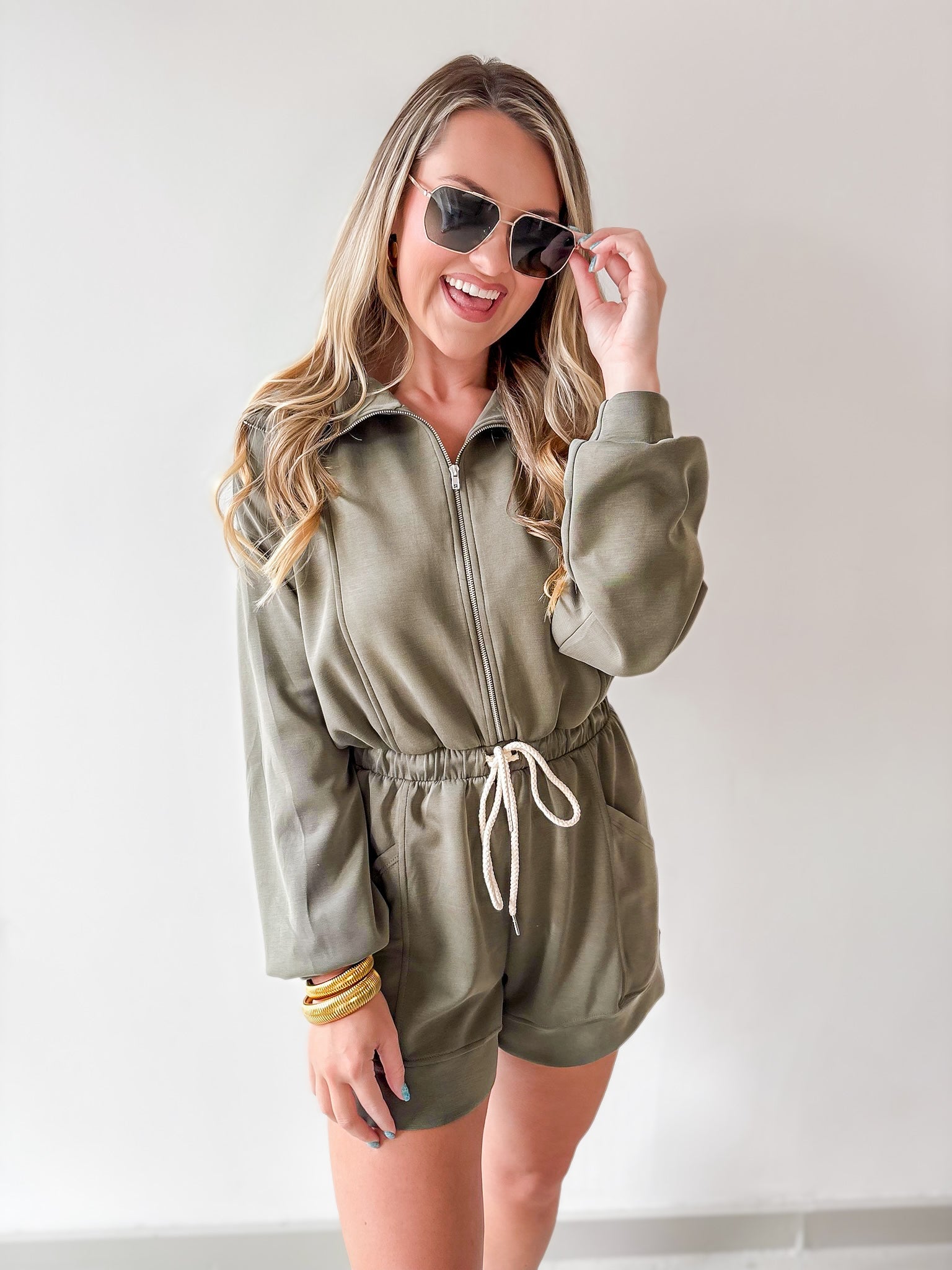 Causal Everyday Collared Romper