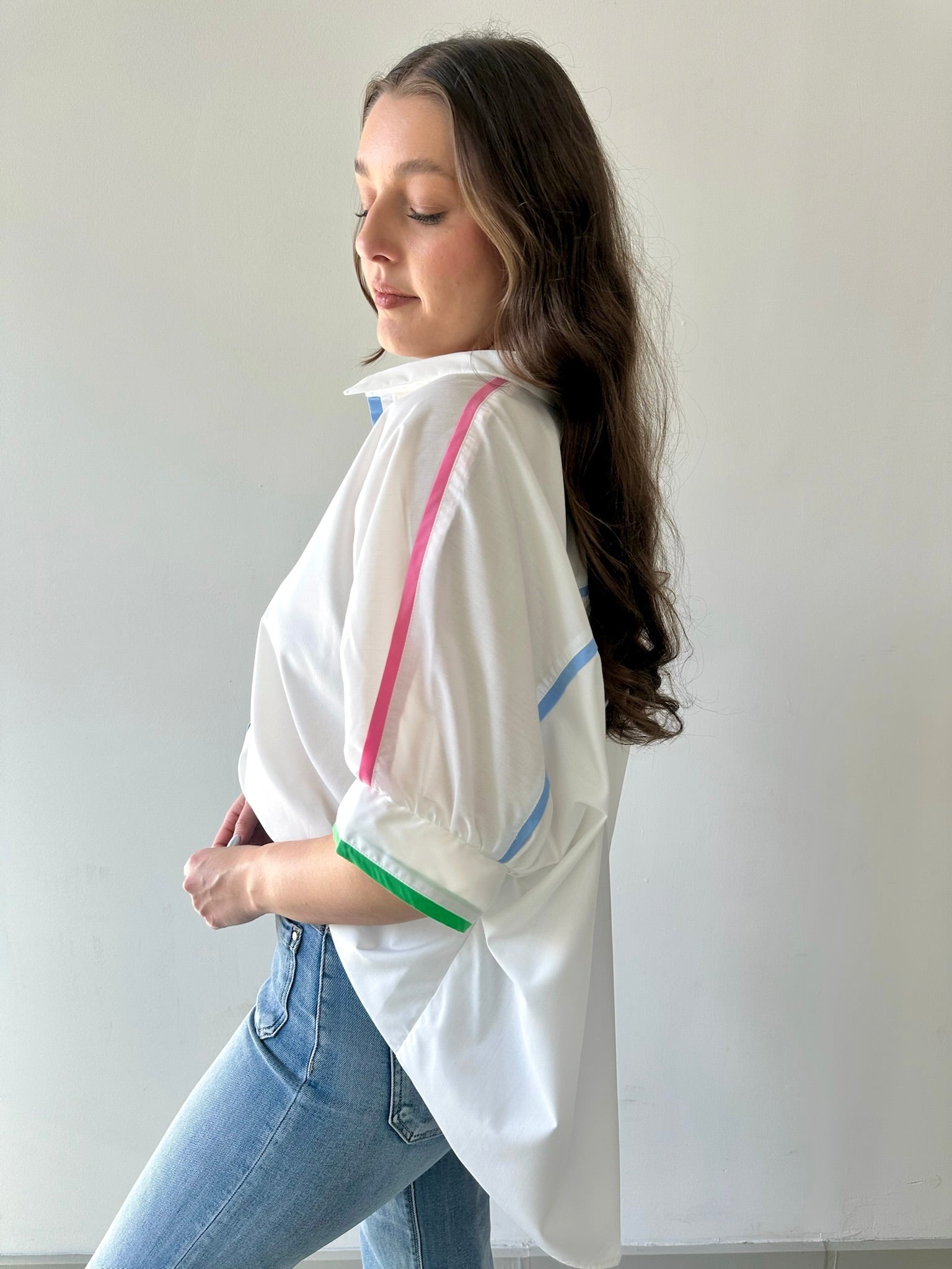 Charlotte Contrast Trim Top