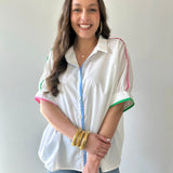 Charlotte Contrast Trim Top