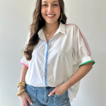 Charlotte Contrast Trim Top