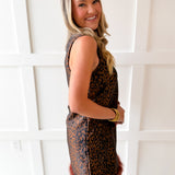 Cheetah Print Dress - Brown