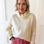 Chunky Cable Knit Sweater - Banana