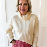 Chunky Cable Knit Sweater - Banana