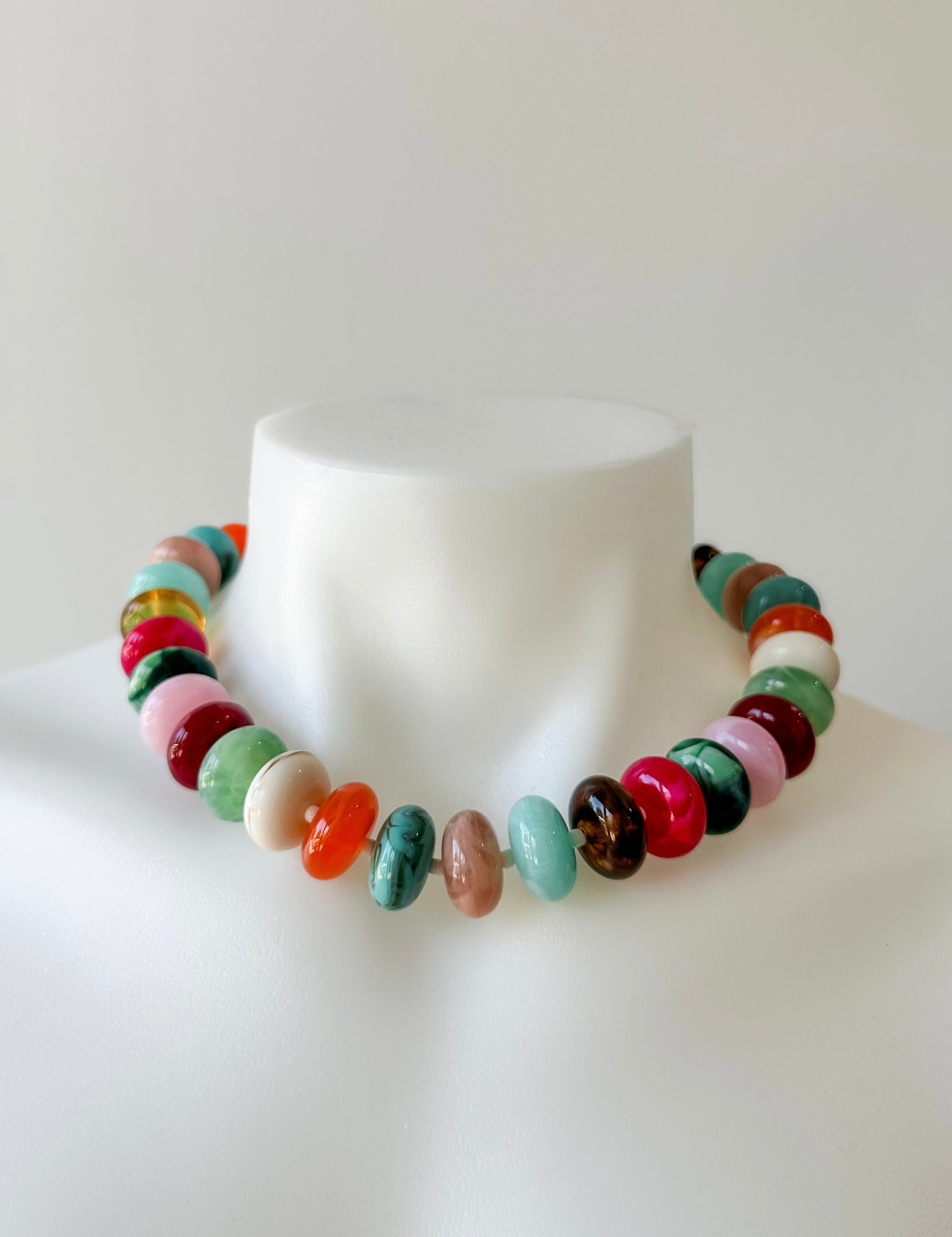 Chunky Colorful Beaded Necklace
