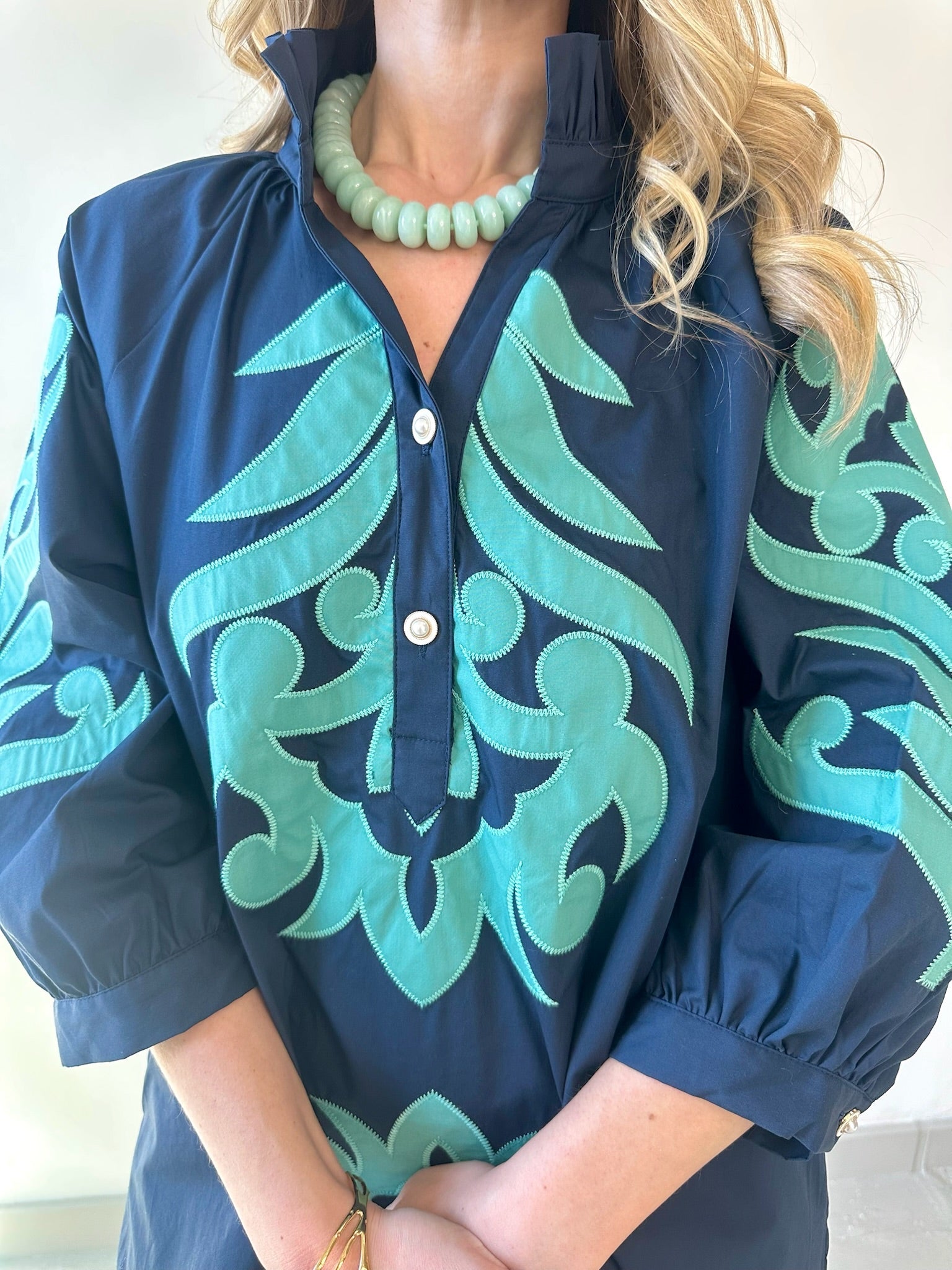 Chunky Marble Beaded Necklace