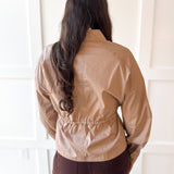 Cinched Oversized Top- Camel