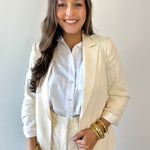 Cinched Sleeve Blazer