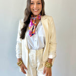 Cinched Sleeve Blazer