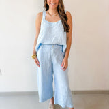 Classic Linen Pants - Blue