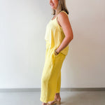 Classic Linen Pants - Yellow
