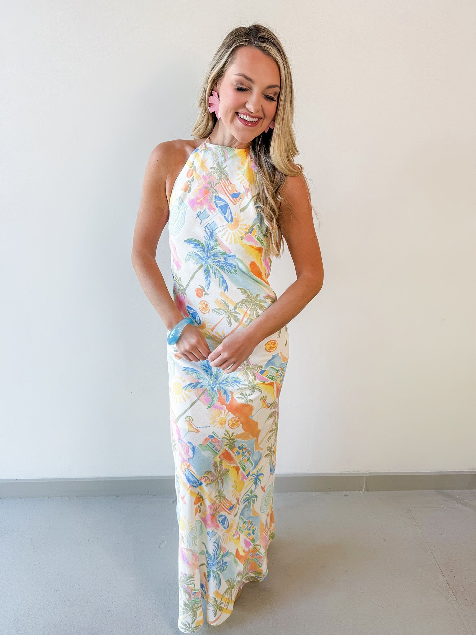 Coastline Halter Dress