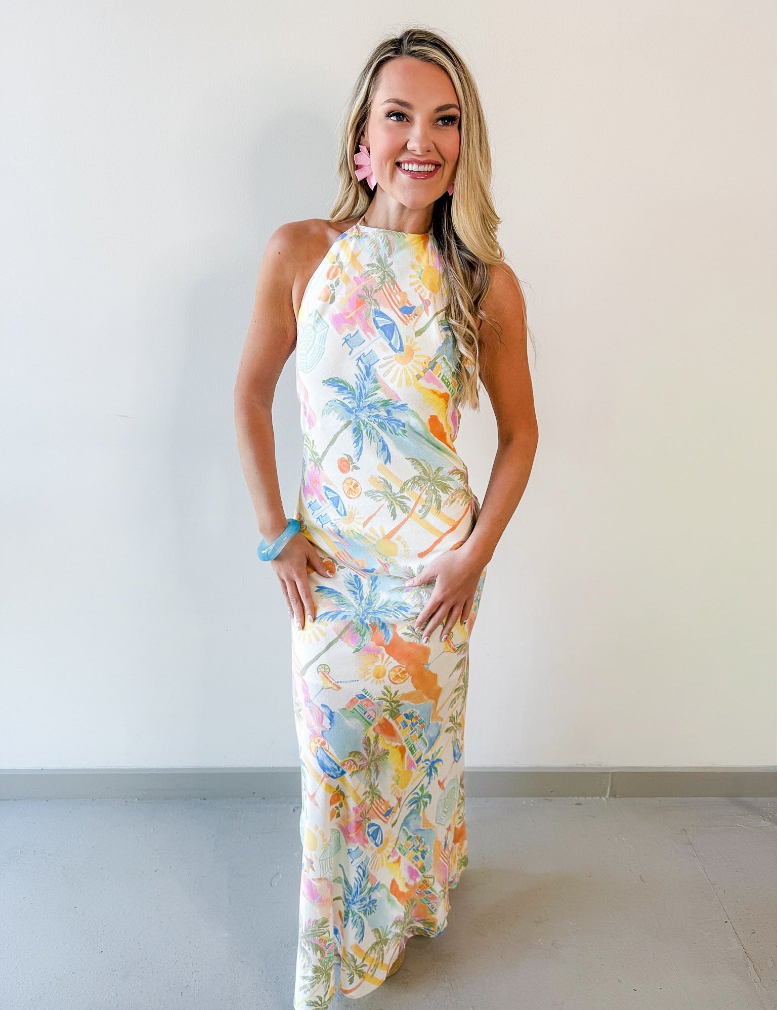 Coastline Halter Dress