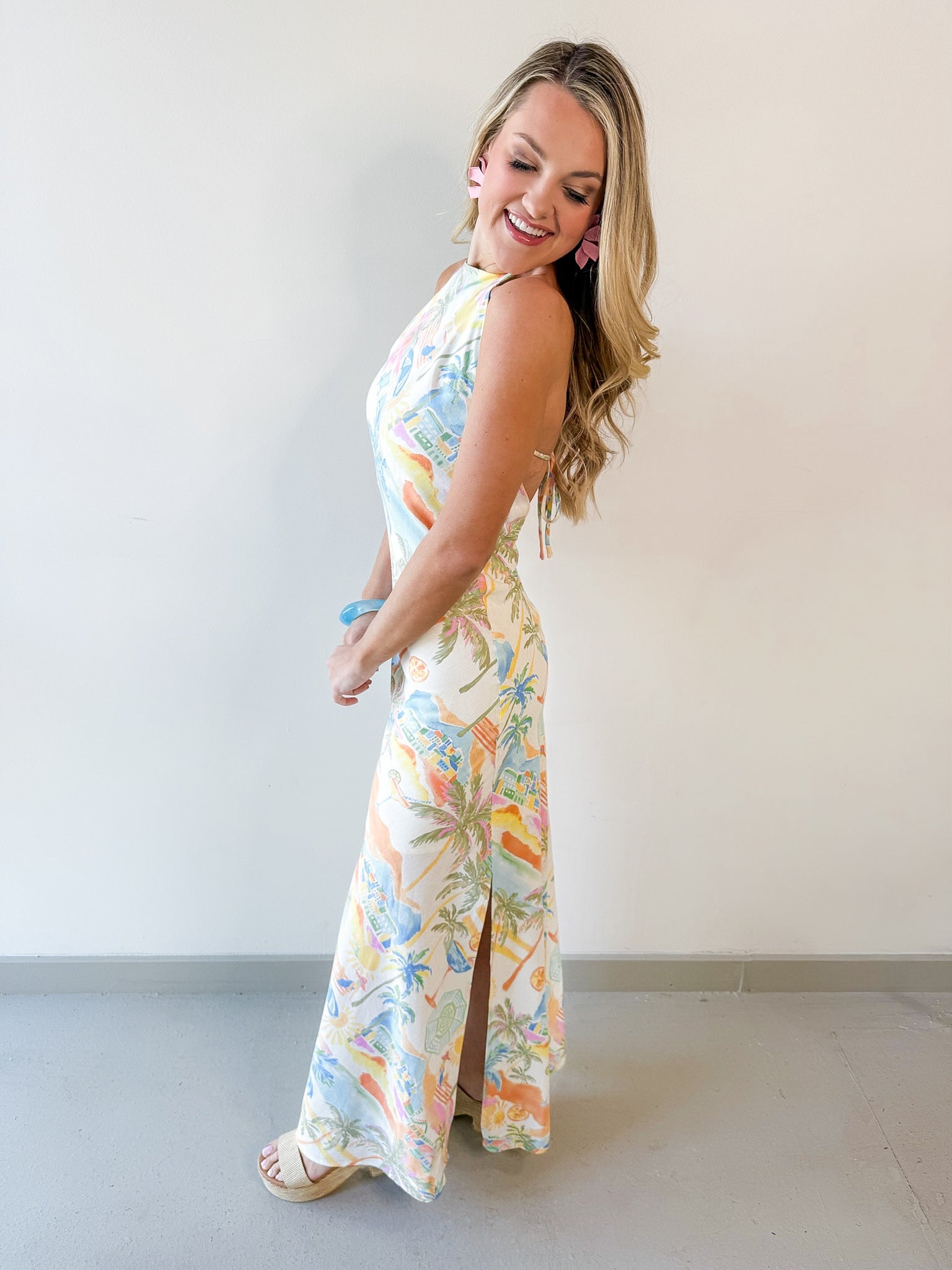 Coastline Halter Dress