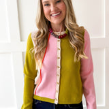 Color Block Cardigan