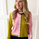 Color Block Cardigan
