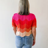 Color Block knit Top