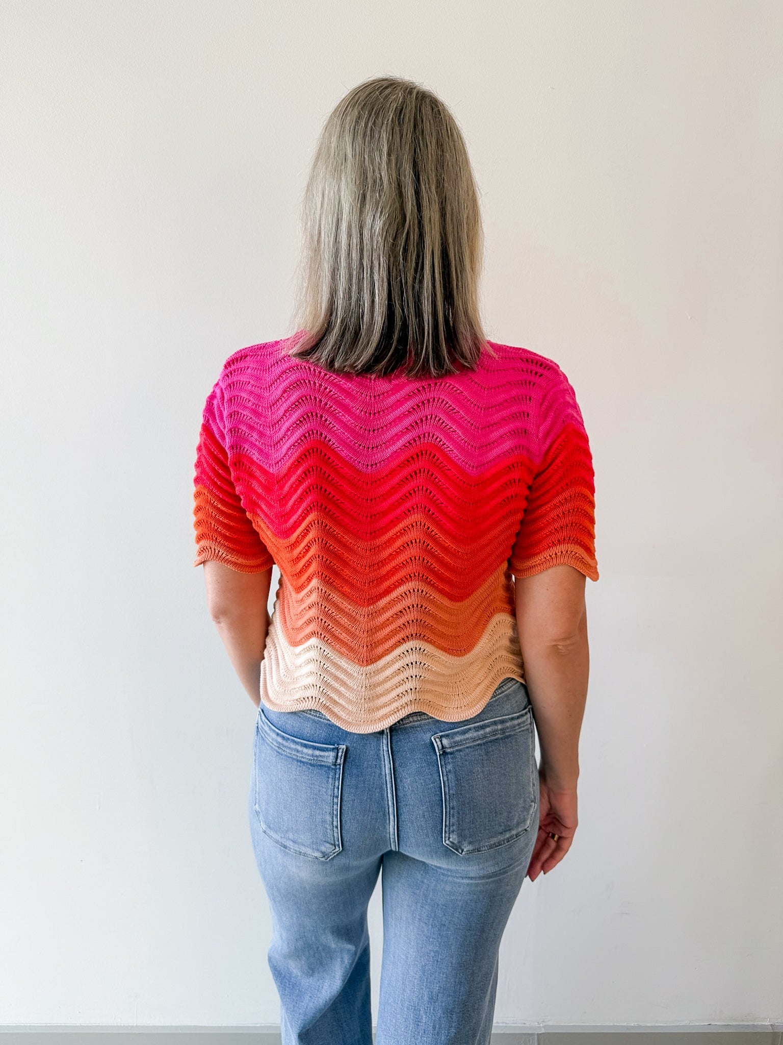 Color Block knit Top