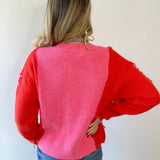 Color block Stitch Detail Sweater
