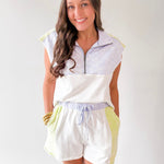 Color Block Top & Short Set