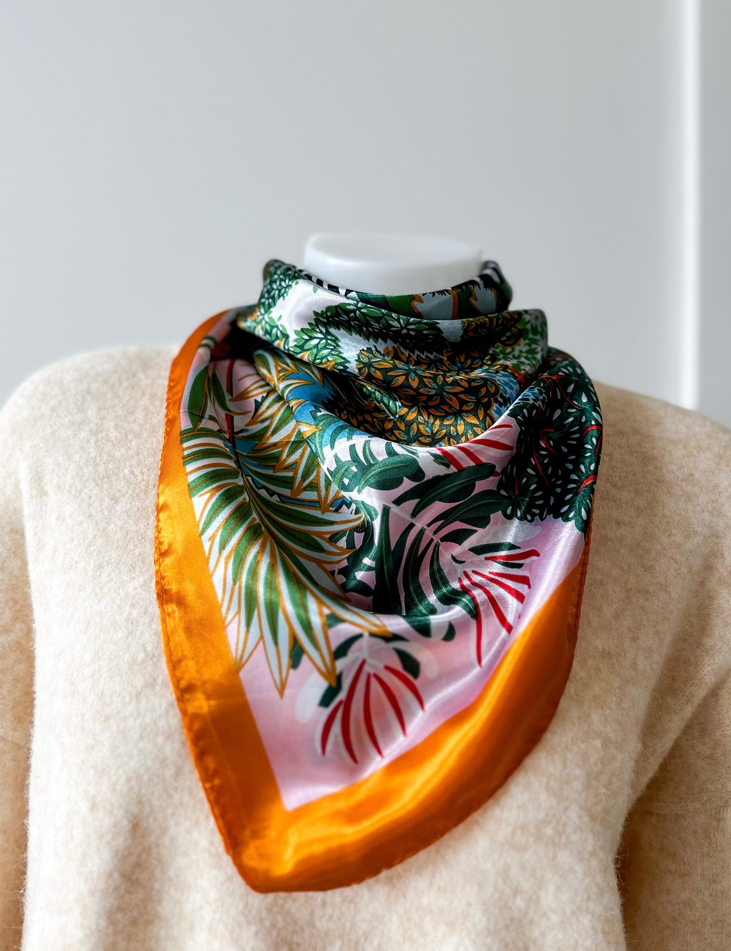 Colorful Jungle with Border Print
