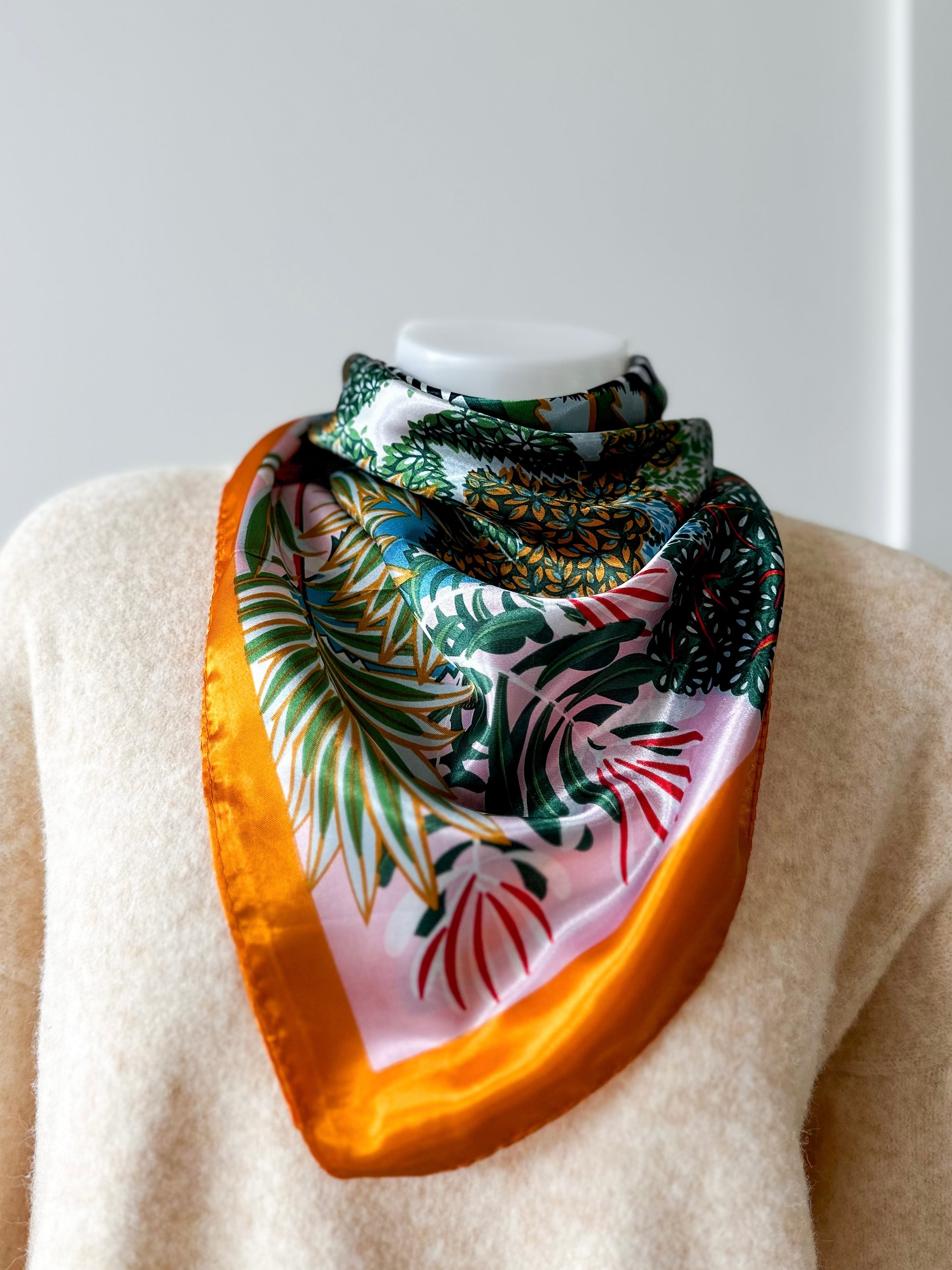 Colorful Jungle with Border Print