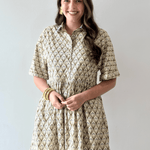 Combo Binding Shirt Dress