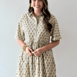 Combo Binding Shirt Dress
