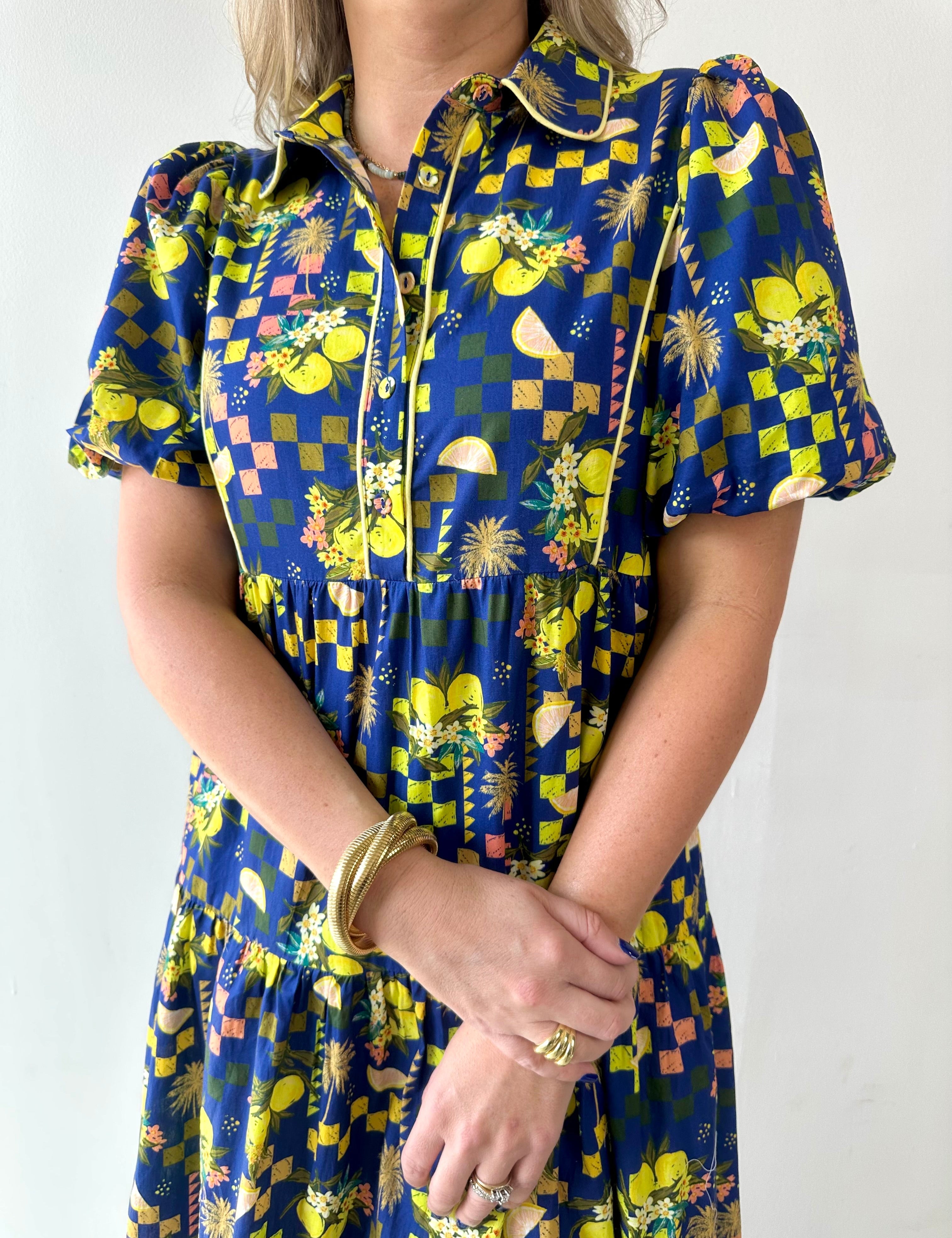 Connie Cobalt Midi Dress