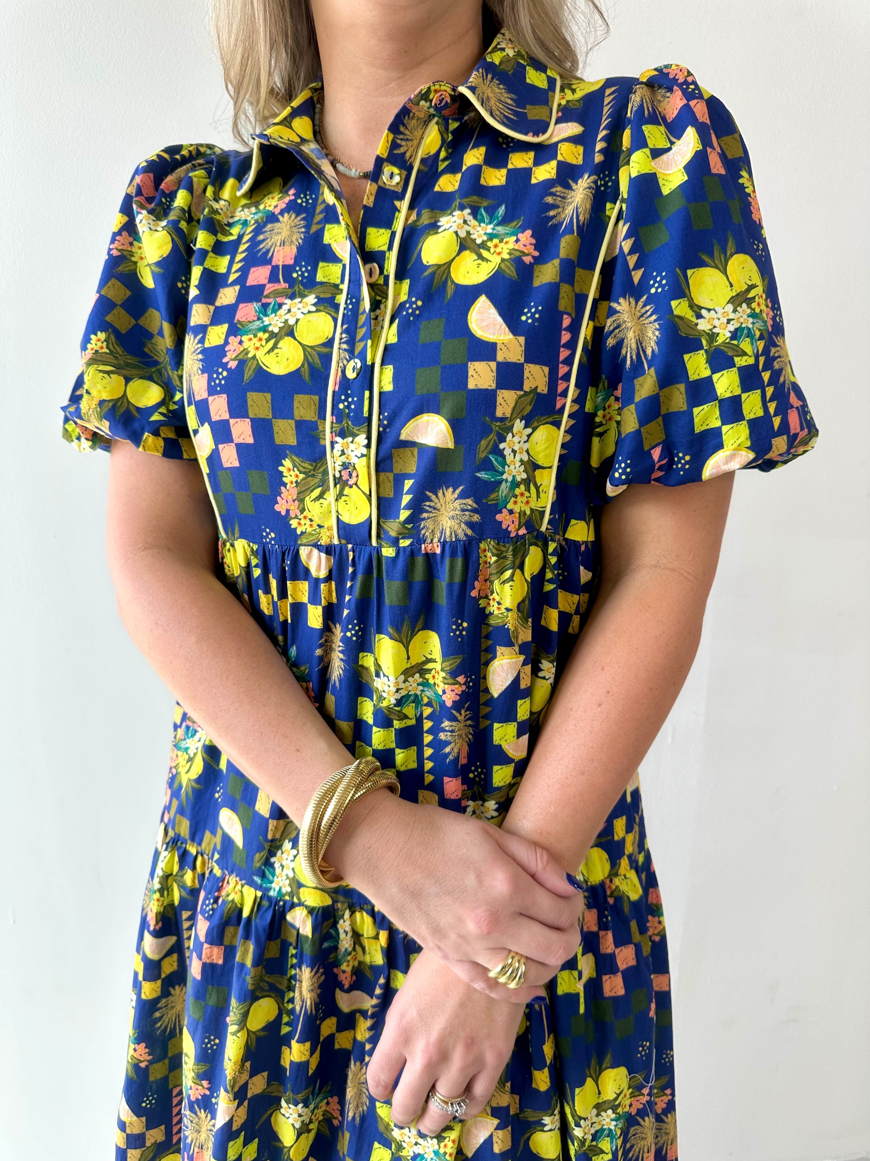 Connie Cobalt Midi Dress