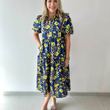 Connie Cobalt Midi Dress