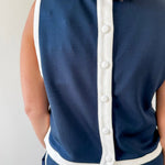 Contrast Binding Top & Skort Set