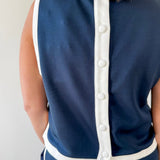 Contrast Binding Top & Skort Set