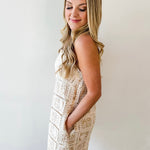 Contrast Crochet Dress