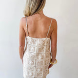 Contrast Crochet Dress