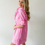 Contrast Piping Mini Dress