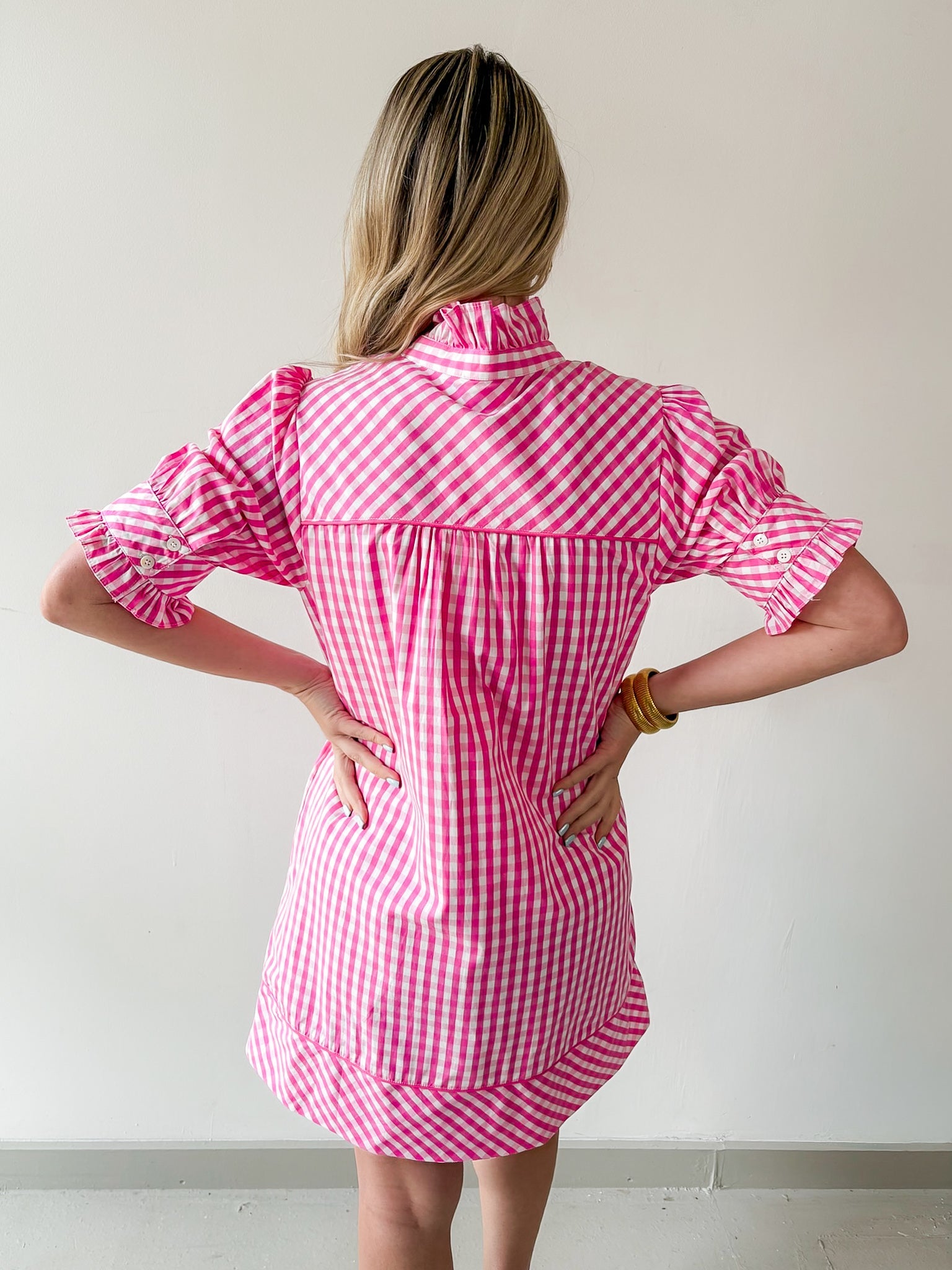 Contrast Piping Mini Dress