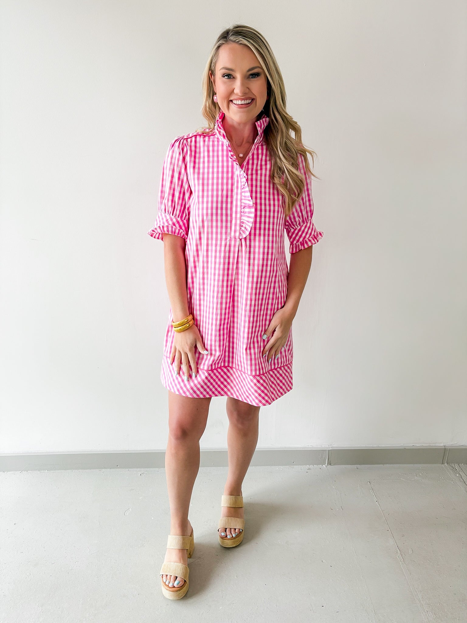 Contrast Piping Mini Dress
