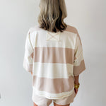 Contrast Stripe Top & Short Set
