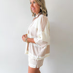 Contrast Stripe Top & Short Set