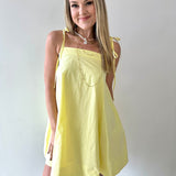 Contrast Top Stitch Mini Dress