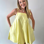 Contrast Top Stitch Mini Dress