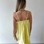 Contrast Top Stitch Mini Dress