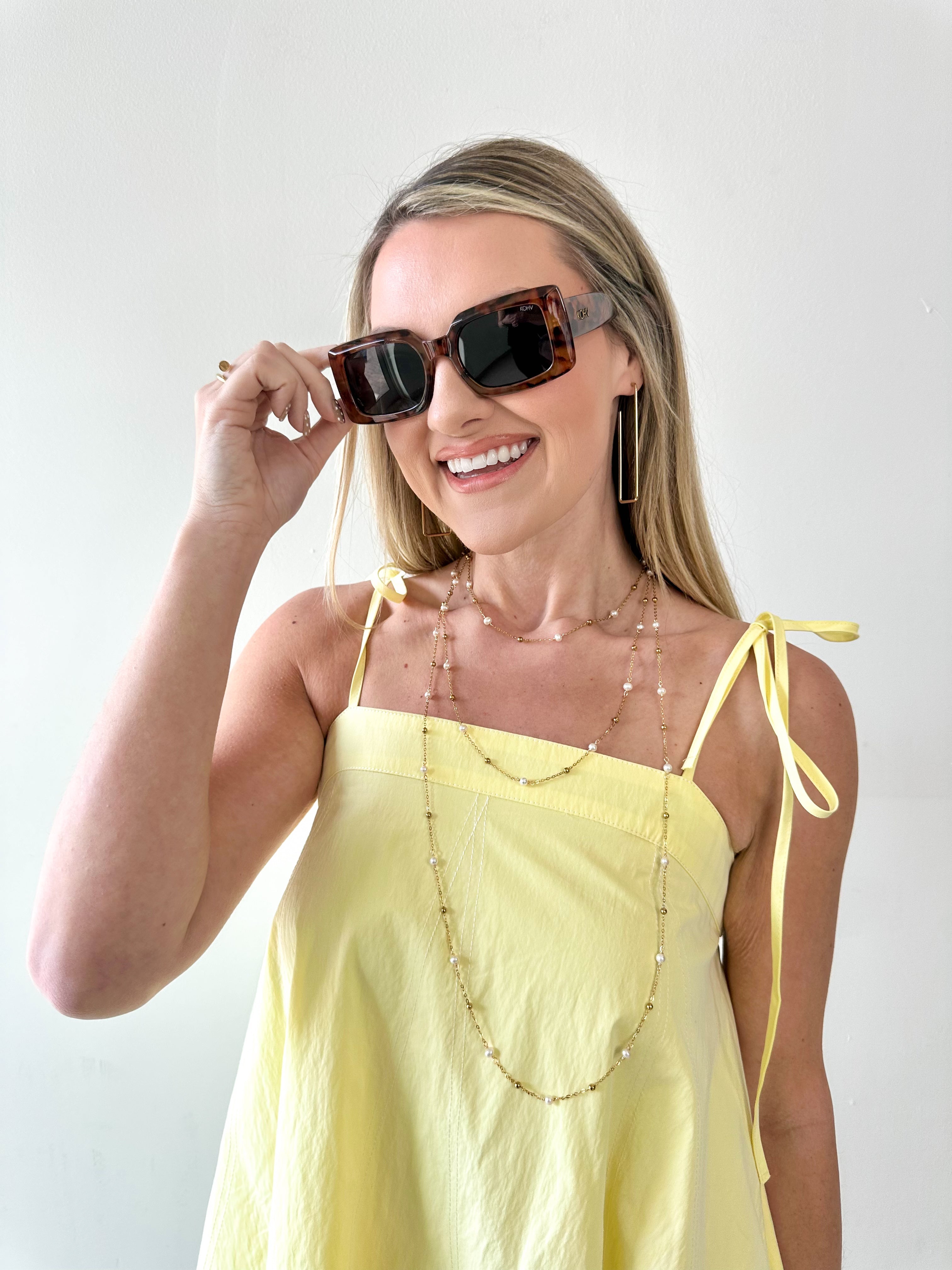 Contrast Top Stitch Mini Dress