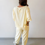 Cotton Poly Oversized Top & Barrel Pant Set