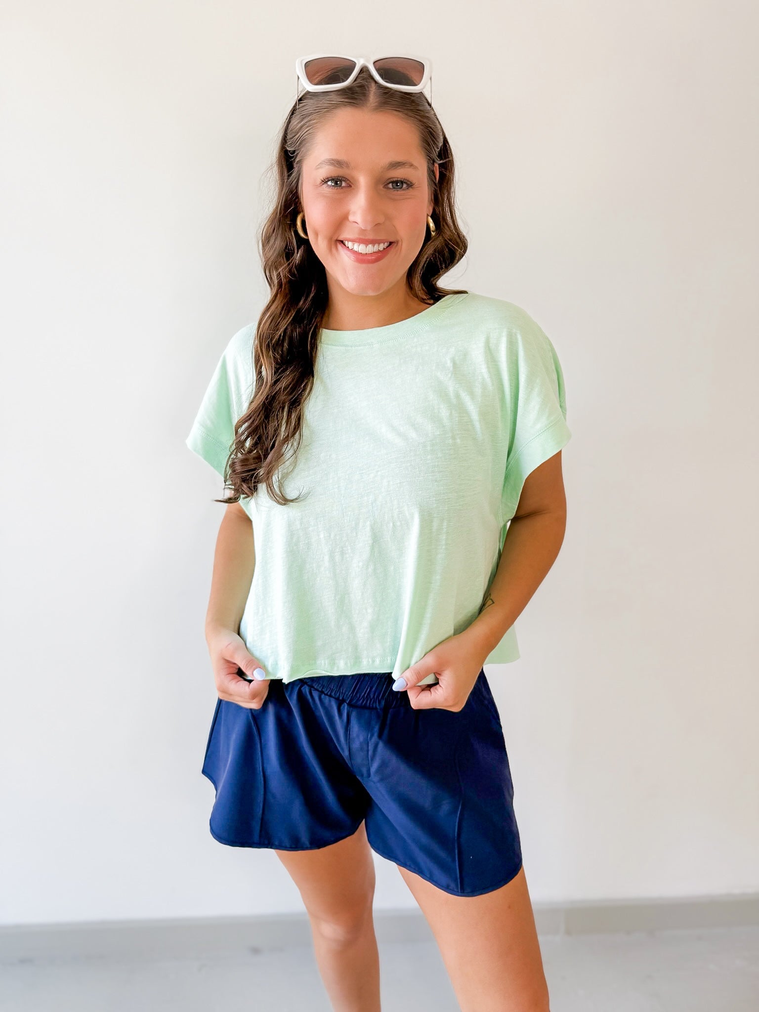 Cotton Slub Open Back Top