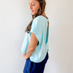 Cotton Slub Open Back Top