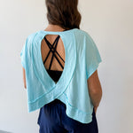 Cotton Slub Open Back Top