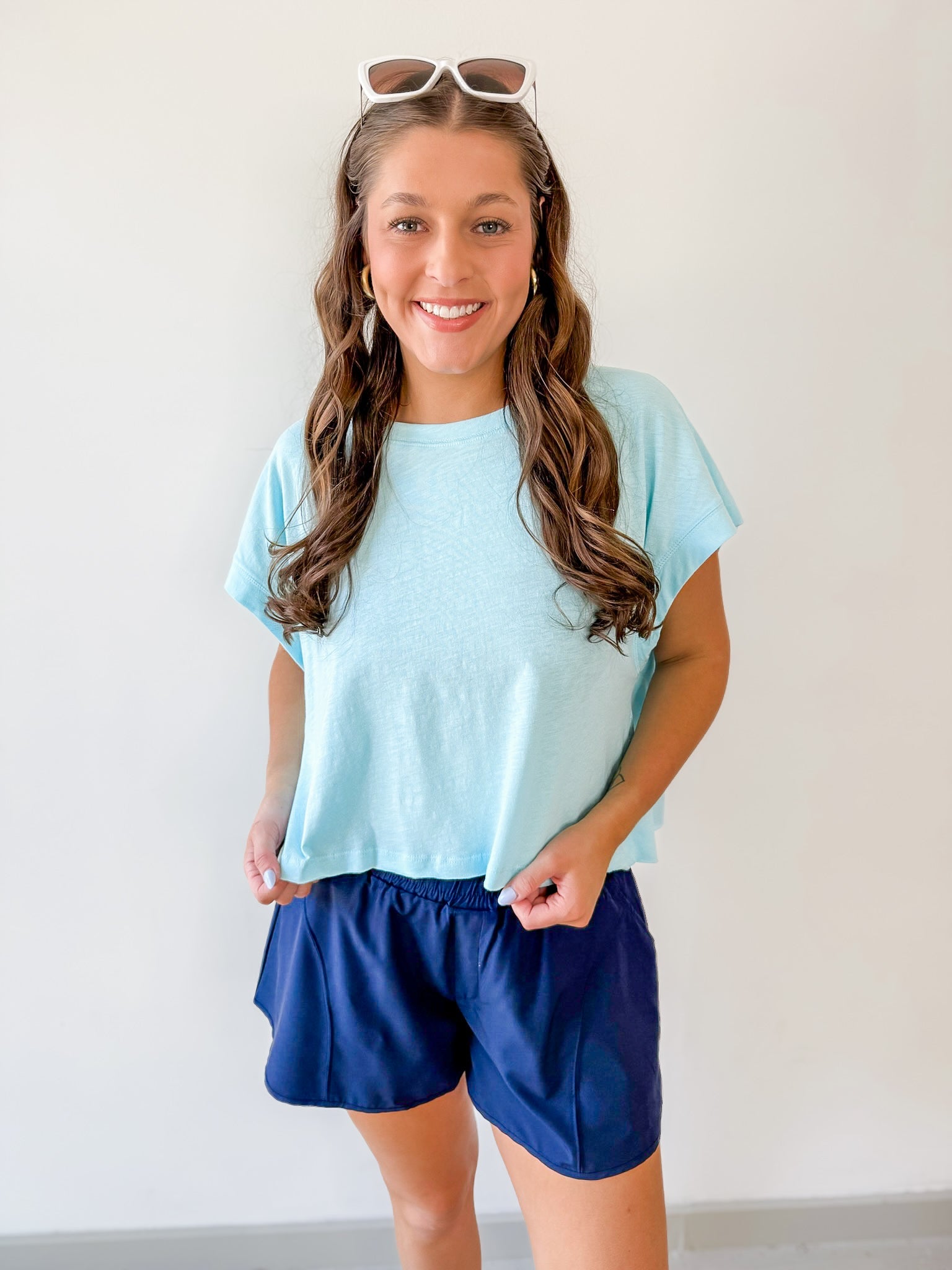 Cotton Slub Open Back Top