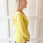 Cotton Slub Pocket Tee -Tea Leaf